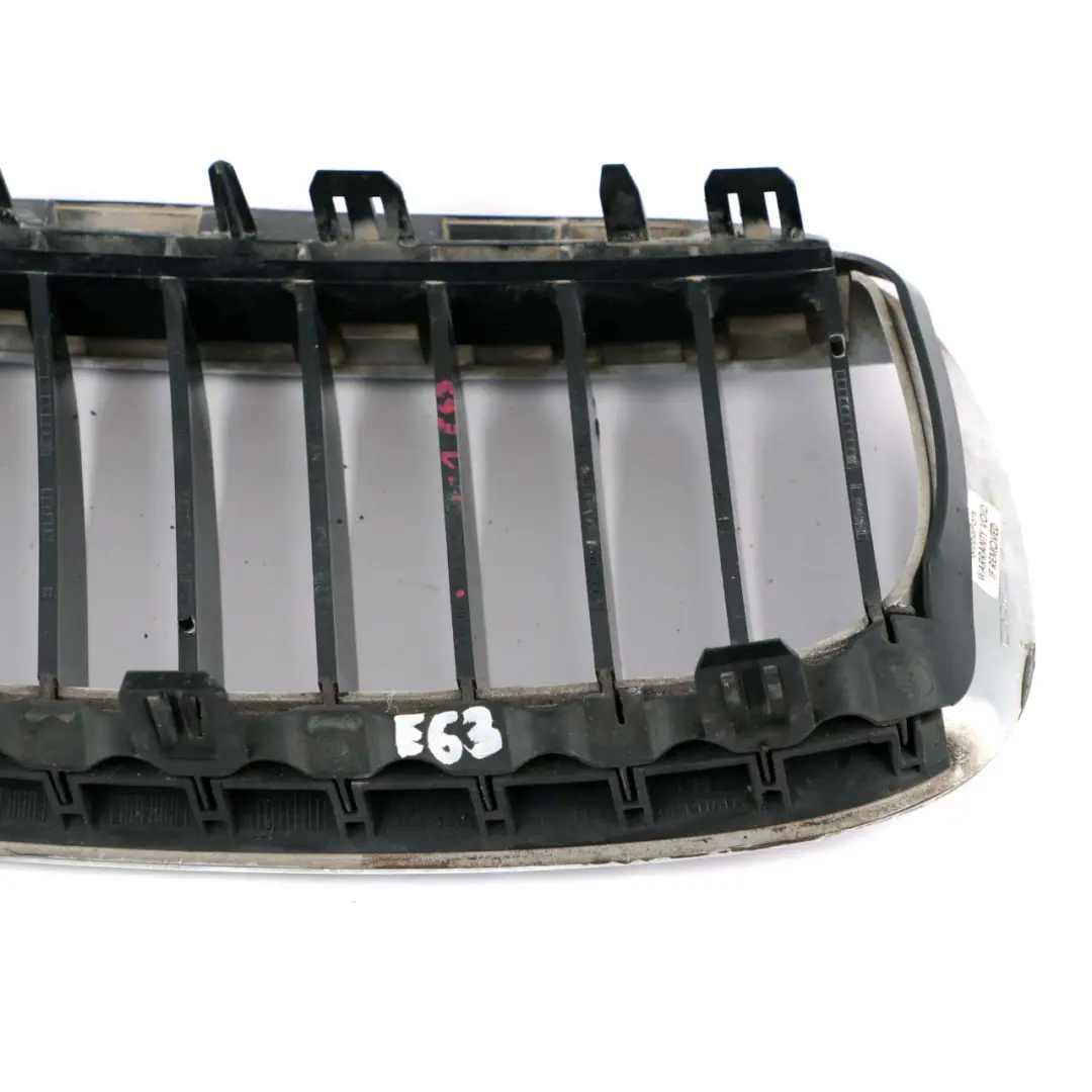 BMW 6 Series 1 E63 E64 Front Bumper Grille Frame Left N/S Chrome - SKU 7077931-1 - Part number 7077931