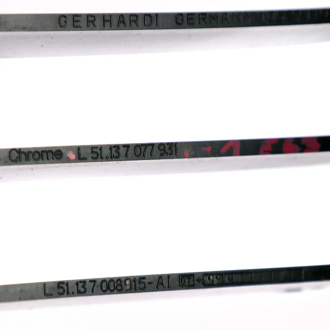 Front Bumper Grille Frame Left N/S Chrome to BMW 6 Series 1 E63 E64 with Part number 7077931 BMW 6 Series 1 E63 E64 Front Bumper Grille Frame Left N/S Chrome - SKU 7077931-1 - Part number 7077931