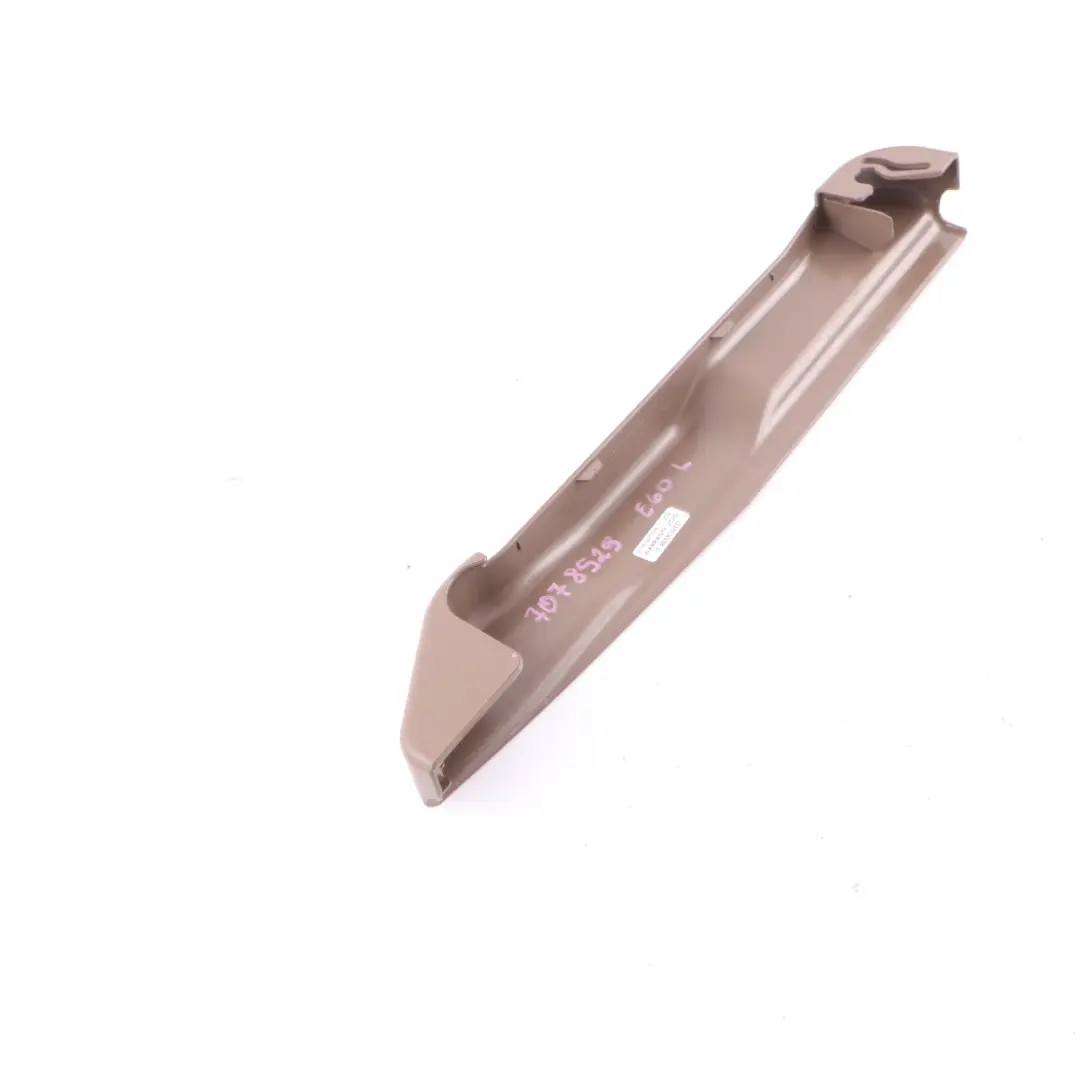 Finisher Rail Exterior Trim Front Left N/S Trüffel Brown to Seat Cover BMW E60 E61 with Part number 7078529 Seat Cover BMW E60 E61 Finisher Rail Exterior Trim Front Left N/S Trüffel Brown - SKU 7078529 - Part number 7078529