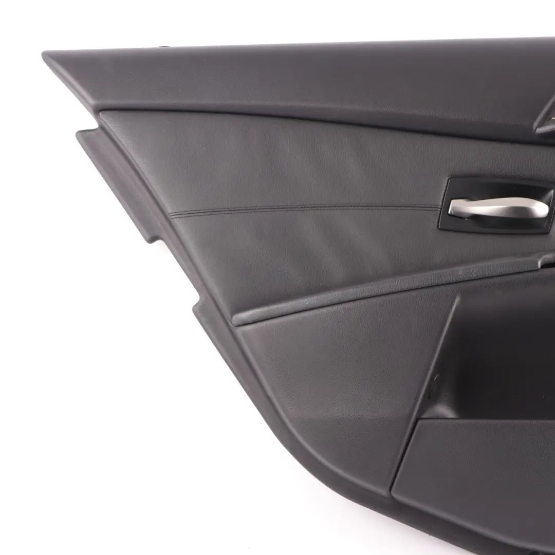 Door Card Lining Leather Trim Panel Rear Left N/S Black to BMW E60 E61 with Part number 7078741 BMW E60 E61 Door Card Lining Leather Trim Panel Rear Left N/S Black - SKU 7078741-1 - Part number 7078741