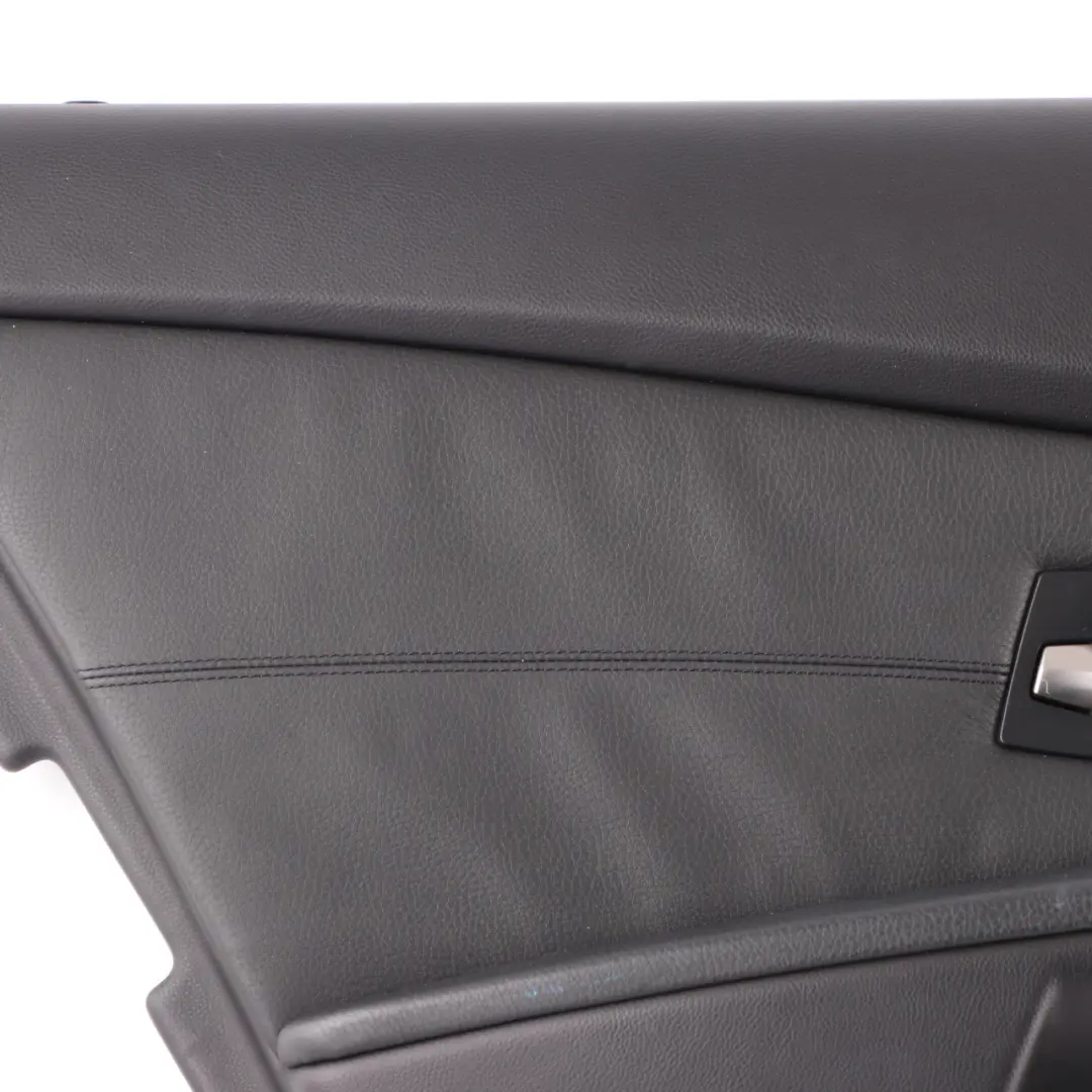 Door Card Lining Leather Trim Panel Rear Left N/S Black to BMW E60 E61 with Part number 7078741 BMW E60 E61 Door Card Lining Leather Trim Panel Rear Left N/S Black - SKU 7078741-1 - Part number 7078741
