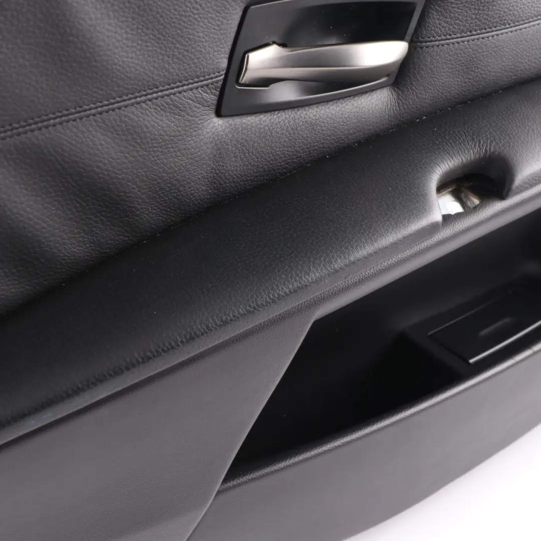 BMW E60 E61 Door Card Lining Leather Trim Panel Rear Left N/S Black - SKU 7078741-1 - Part number 7078741