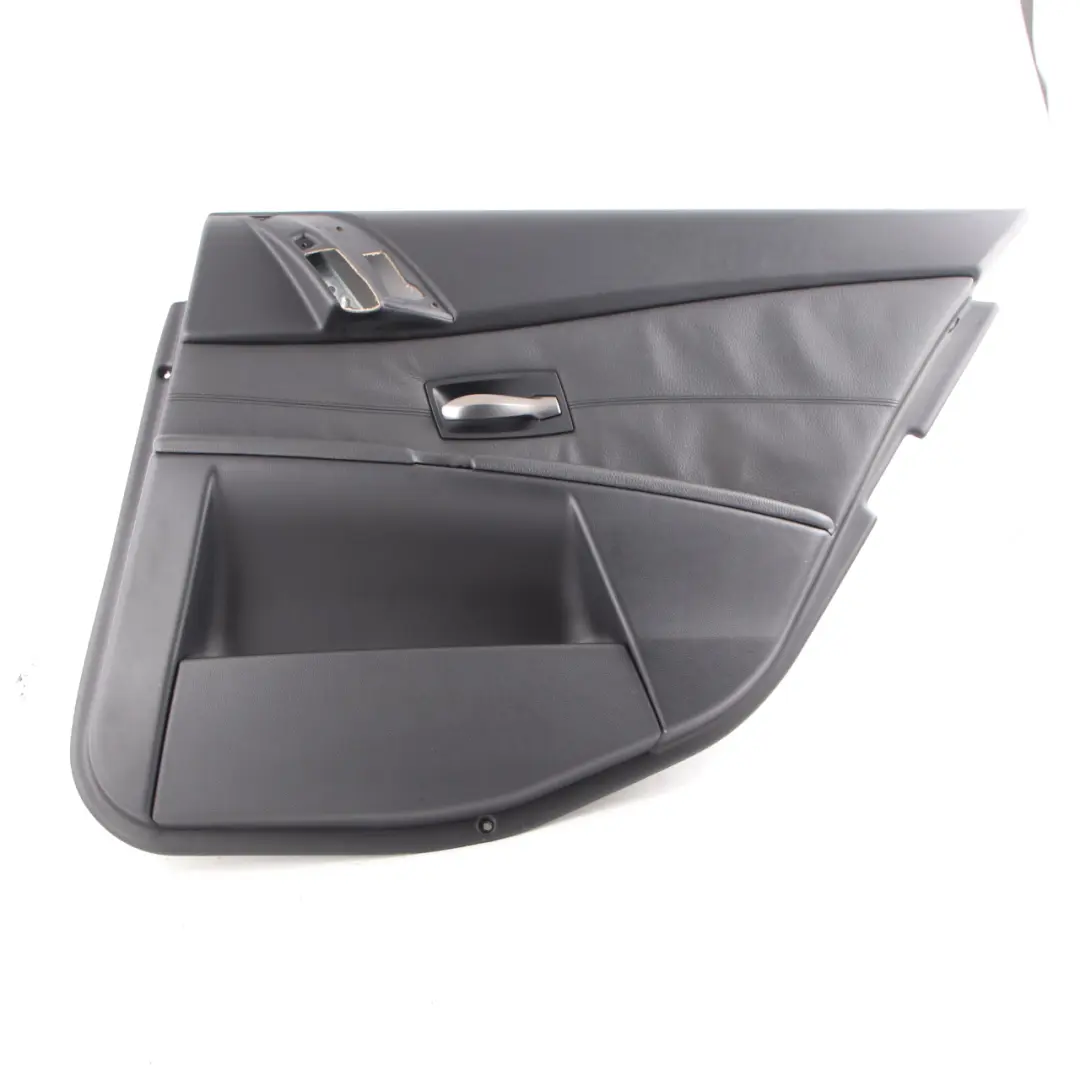 Door Card Lining Leather Trim Panel Cover Rear Right O/S Black to BMW E60 E61 with Part number 7078742 BMW E60 E61 Door Card Lining Leather Trim Panel Cover Rear Right O/S Black - SKU 7078742-1 - Part number 7078742