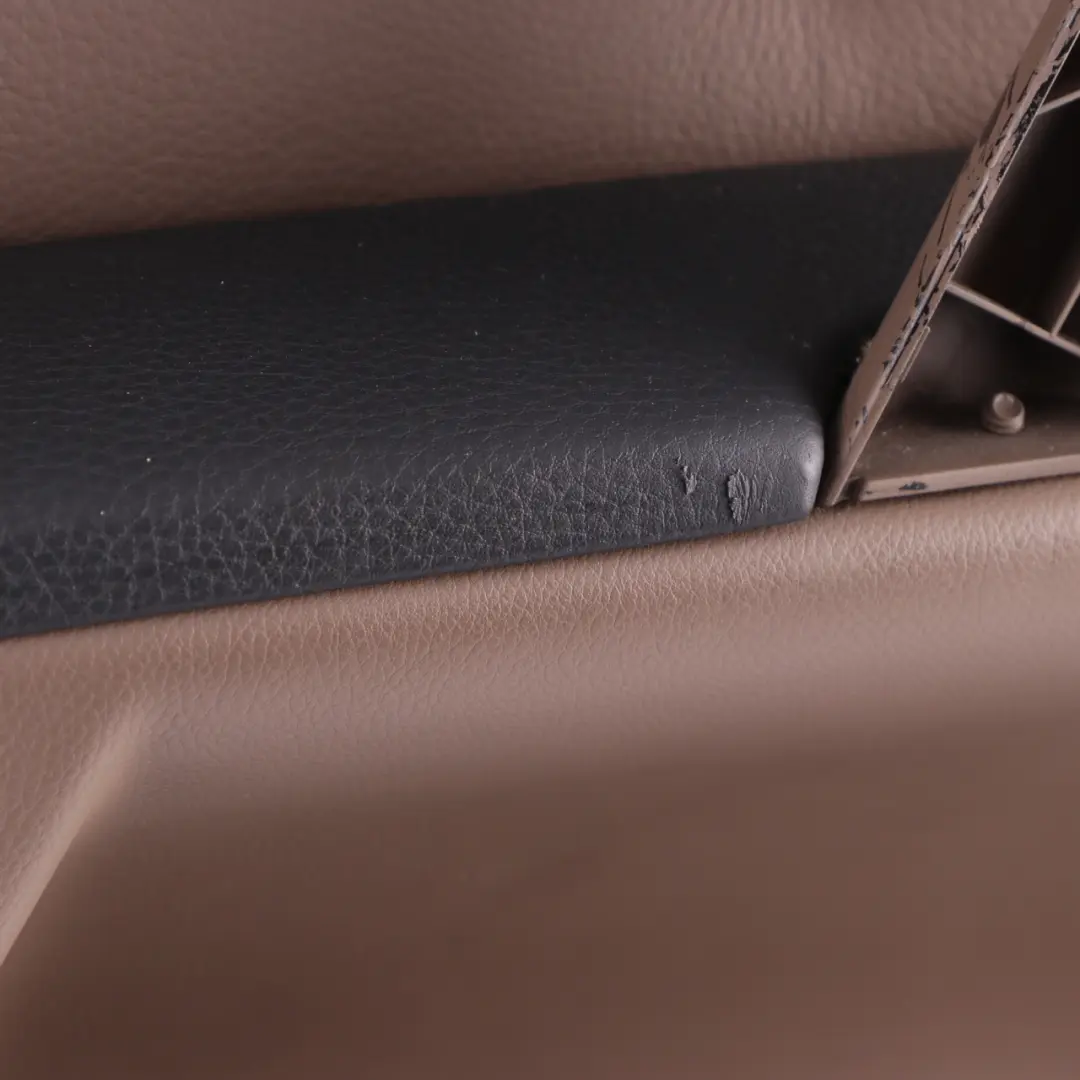 BMW E60 Carte de Porte Arrière Gauche Panneau Intérieur de Porte Cuir Marron - SKU 7078747 - Numéro de pièce 7078747