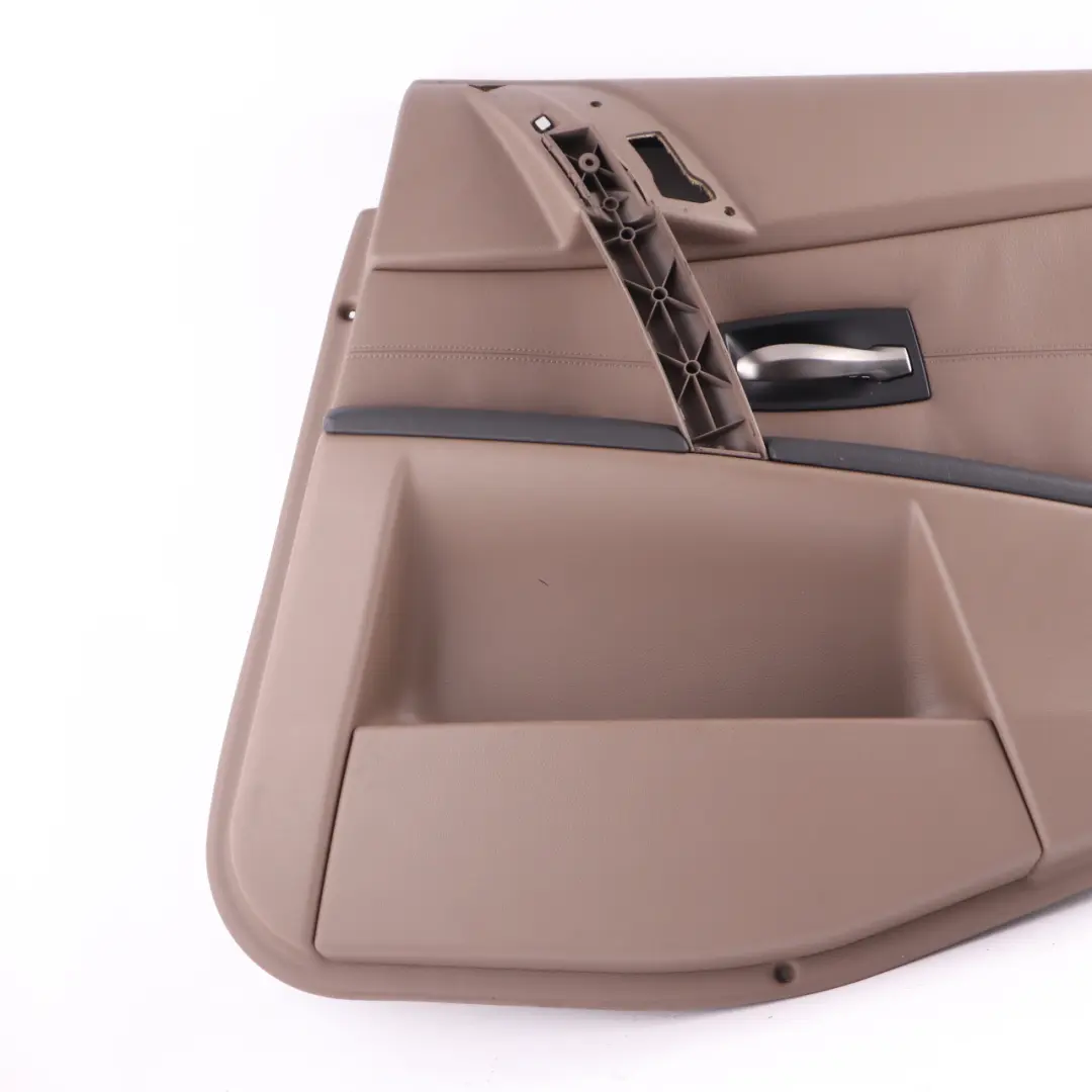BMW E60 Scheda Porta Pannello Interno Porta Posteriore Destro Pelle Marrone - SKU 7078748 - Numero di parte 7078748