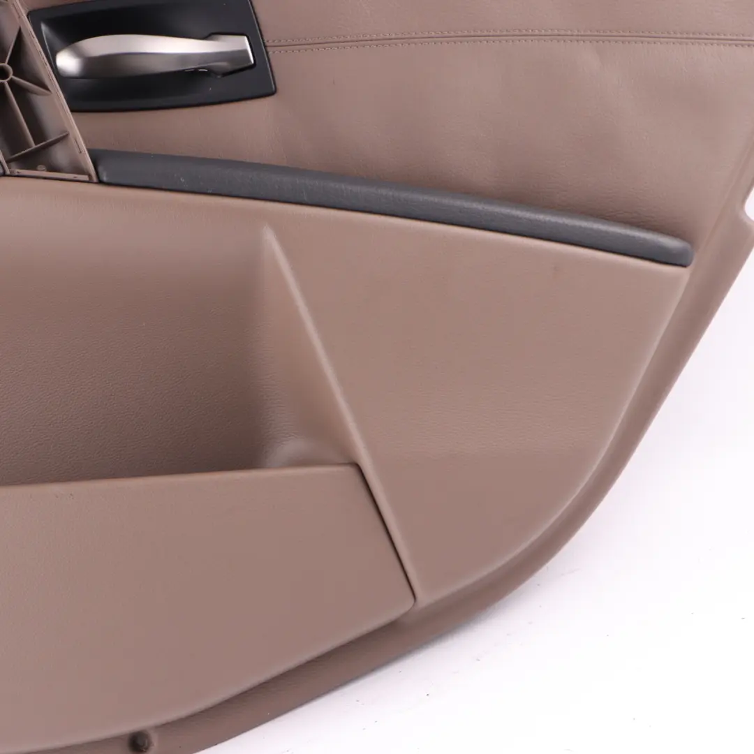 BMW E60 Door Card Rear Right O/S Door Interior Panel Leather Truffle Brown - SKU 7078748 - Part number 7078748