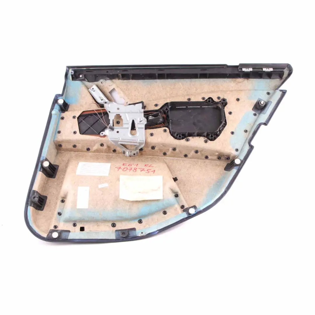  Door Card BMW E60 Rear Left N/S Door Lining Cover Trim Panel Leather Brown - SKU 7078751 - Part number 7078751