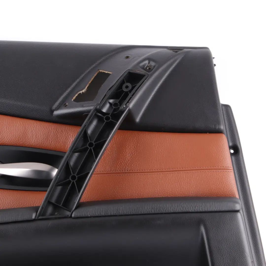 Door Card BMW E60 Rear Left N/S Door Lining Cover Trim Panel Leather Brown to with Part number 7078751 Door Card BMW E60 Rear Left N/S Door Lining Cover Trim Panel Leather Brown - SKU 7078751 - Part number 7078751