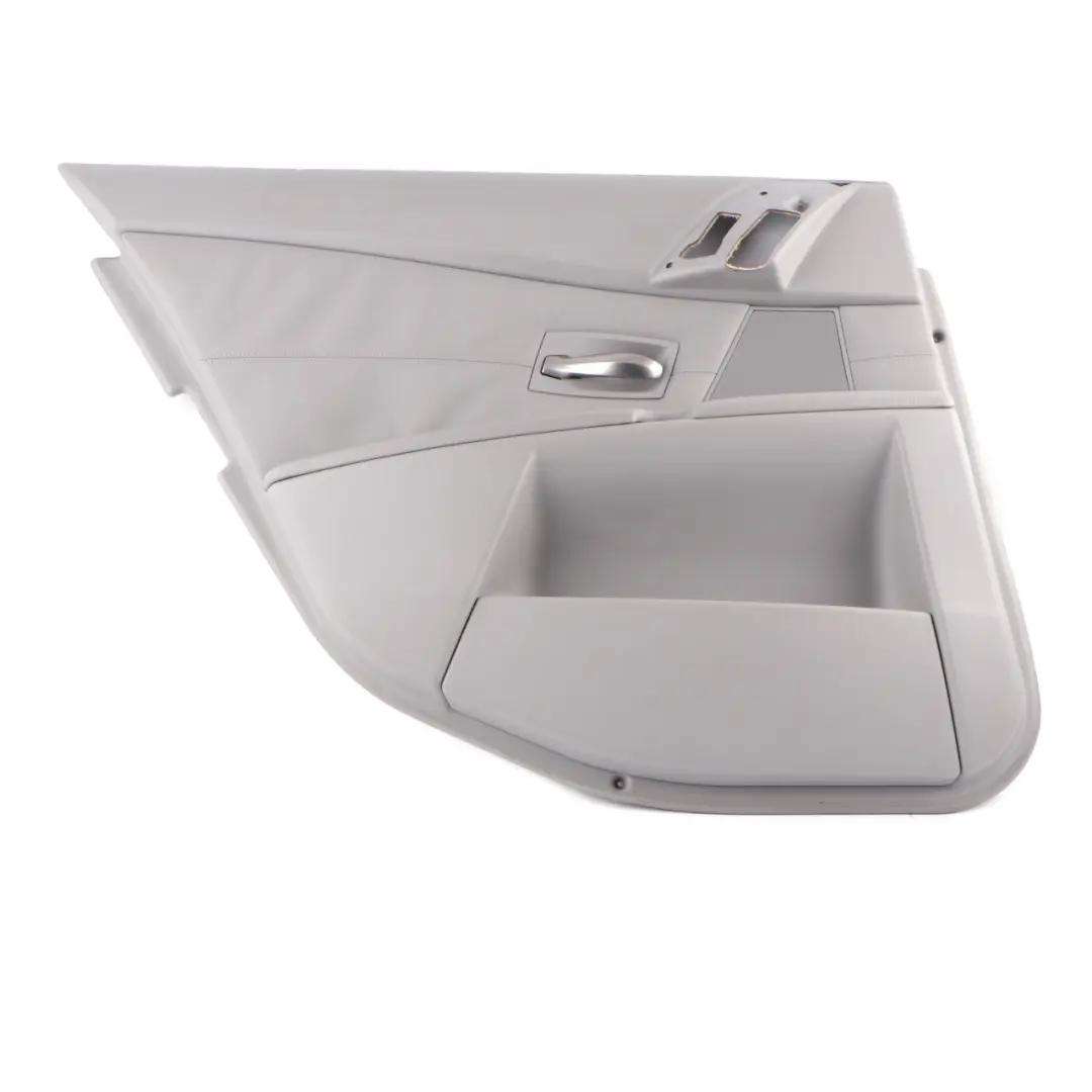 Door Card Rear Left N/S Door Interior Panel HiFi Leather Grey to BMW E60 E61 with Part number 7078929 BMW E60 E61 Door Card Rear Left N/S Door Interior Panel HiFi Leather Grey - SKU 7078929 - Part number 7078929