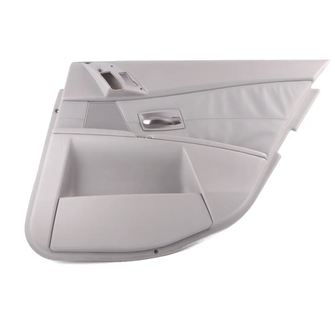 Door Card Rear Right O/S Door Interior Panel HiFi Leather Grey to BMW E60 E61 with Part number 7078930 BMW E60 E61 Door Card Rear Right O/S Door Interior Panel HiFi Leather Grey - SKU 7078930 - Part number 7078930