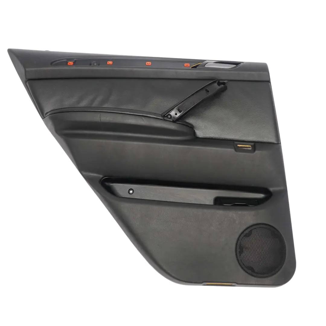Pannello Posteriore Sinistro Della Scheda Porta In Pelle Nera Dakota per BMW X5 E53 con numero di parte 7079687 BMW X5 E53 Pannello Posteriore Sinistro Della Scheda Porta In Pelle Nera Dakota - SKU 7079687-1 - Numero di parte 7079687