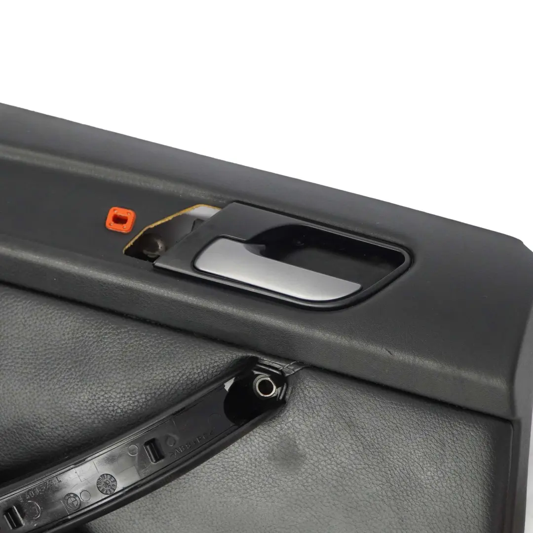 BMW X5 E53 Panneau De Garniture De Porte Arrière Gauche En Cuir Noir Dakota - SKU 7079687-1 - Numéro de pièce 7079687