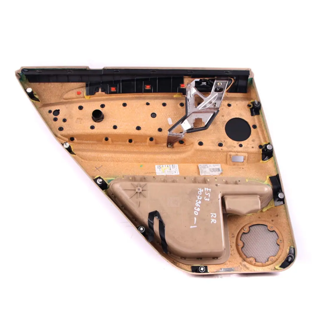 Door Card Rear Right O/S Trim Panel Leather Beige Hellbeige 2 to BMW X5 E53 with Part number 7079690 BMW X5 E53 Door Card Rear Right O/S Trim Panel Leather Beige Hellbeige 2 - SKU 7079690-1 - Part number 7079690