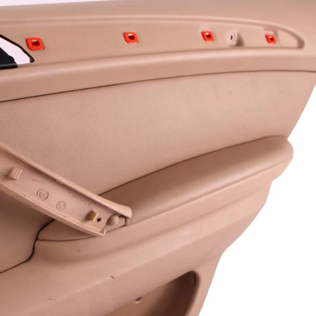 Door Card Rear Right O/S Trim Panel Leather Beige Hellbeige 2 to BMW X5 E53 with Part number 7079690 BMW X5 E53 Door Card Rear Right O/S Trim Panel Leather Beige Hellbeige 2 - SKU 7079690-1 - Part number 7079690