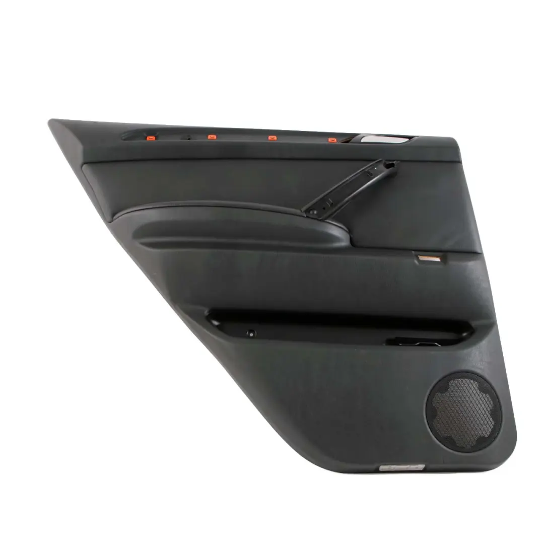 Left N/S Door Card Black Leather Interior Trim Panel to BMW X5 Series E53 Rear with Part number 7079707 BMW X5 Series E53 Rear Left N/S Door Card Black Leather Interior Trim Panel - SKU 7079707-1 - Part number 7079707