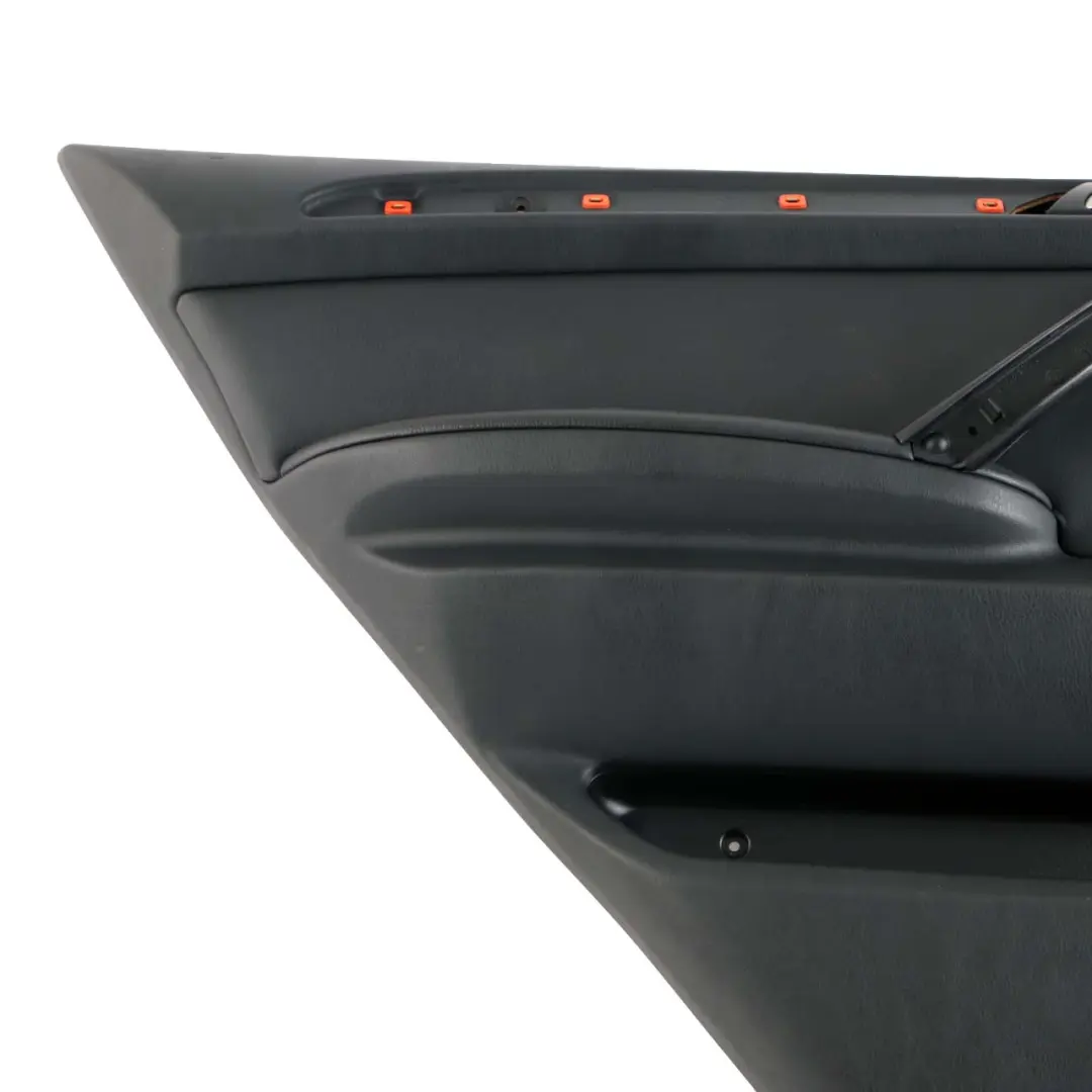 Left N/S Door Card Black Leather Interior Trim Panel to BMW X5 Series E53 Rear with Part number 7079707 BMW X5 Series E53 Rear Left N/S Door Card Black Leather Interior Trim Panel - SKU 7079707-1 - Part number 7079707