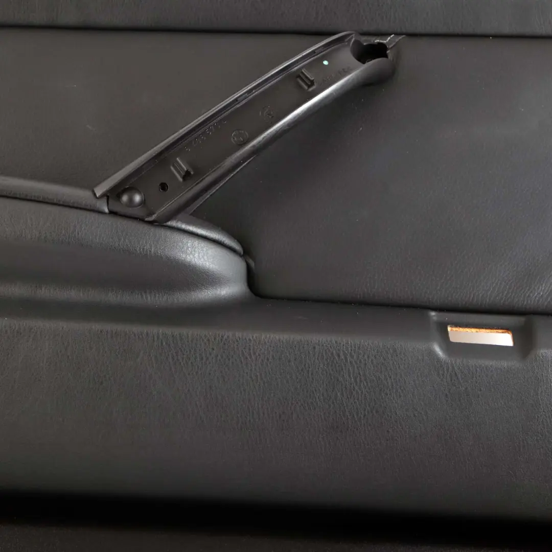 Left N/S Door Card Black Leather Interior Trim Panel to BMW X5 Series E53 Rear with Part number 7079707 BMW X5 Series E53 Rear Left N/S Door Card Black Leather Interior Trim Panel - SKU 7079707-1 - Part number 7079707