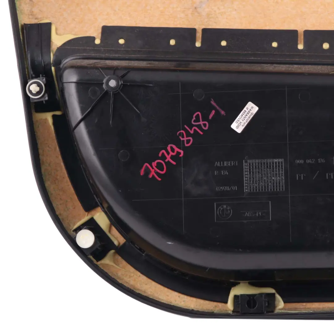 Door Card Front Right O/S Black Leather Interior Trim Panel to BMW X5 E53 with Part number 7079848 BMW X5 E53 Door Card Front Right O/S Black Leather Interior Trim Panel - SKU 7079848-1 - Part number 7079848