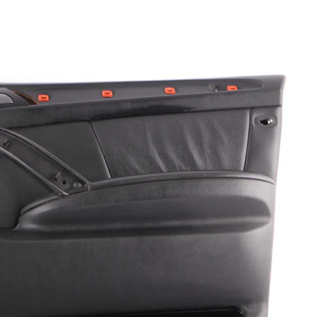 BMW X5 Series E53 Front Right O/S Door Card Black Leather Interior Trim Panel - SKU 7079848 - Part number 7079848