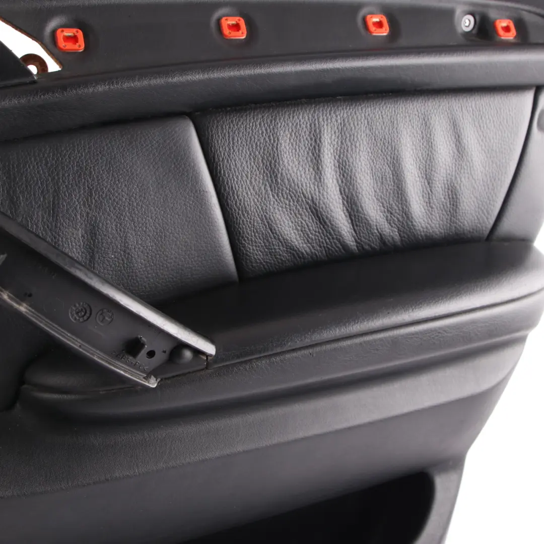 BMW X5 Series E53 Front Right O/S Door Card Black Leather Interior Trim Panel - SKU 7079848 - Part number 7079848