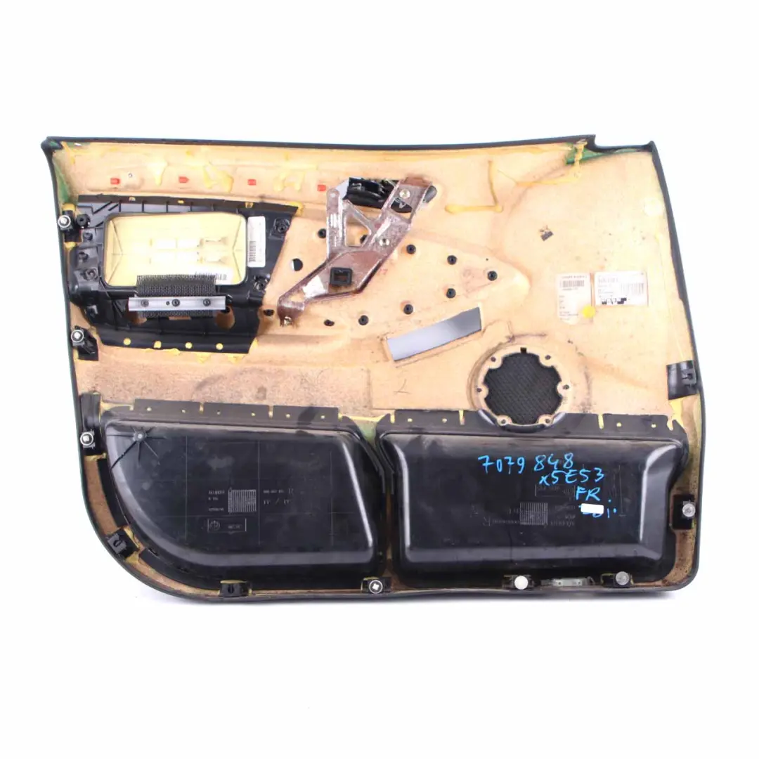 BMW X5 Series E53 Front Right O/S Door Card Black Leather Interior Trim Panel - SKU 7079848 - Part number 7079848