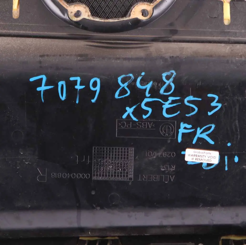 BMW X5 Series E53 Front Right O/S Door Card Black Leather Interior Trim Panel - SKU 7079848 - Part number 7079848