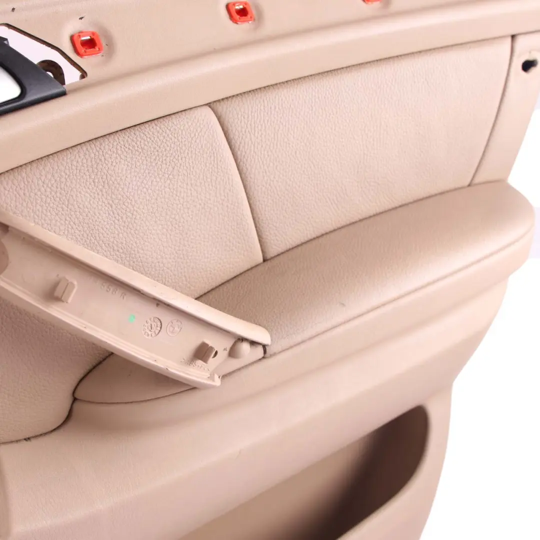 BMW X5 E53 Door Card Trim Front Right O/S Panel Leather Beige Hellbeige 2 - SKU 7079850-1 - Part number 7079850