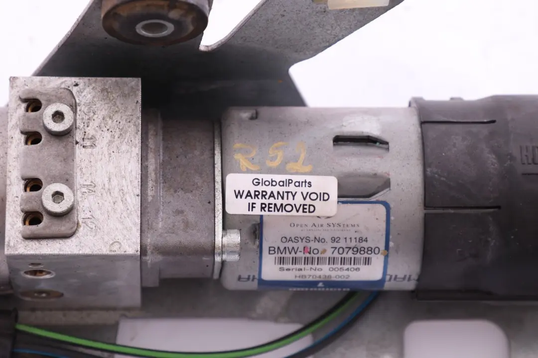 Mini Cabrio R52 Unidad Hidráulica Techo Motor Bomba Plegable - SKU 7079880 - Número de pieza 7079880