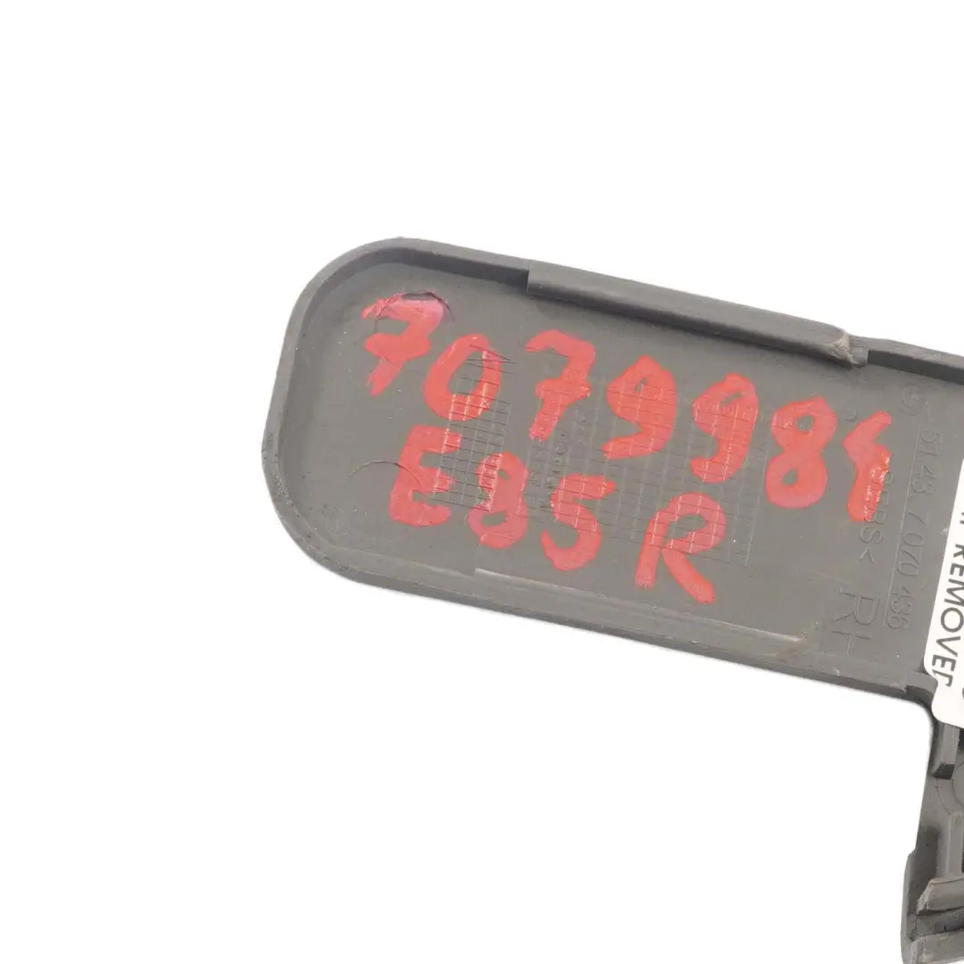 BMW Z4 E85 Couverture panneau d'habillage superieur arriere droit gris 7070436 - SKU 7079984 - Numéro de pièce 7079984