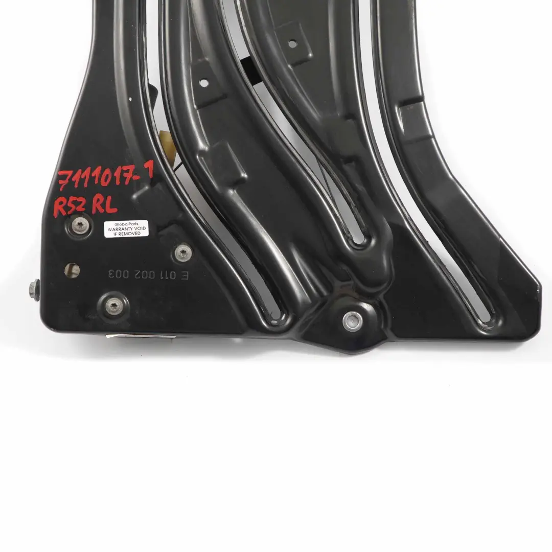 Meccanismo Alzacristalli Mini R52 R57 Posteriore Sinistro Motore Regolatore per con numero di parte 7111017 Meccanismo Alzacristalli Mini R52 R57 Posteriore Sinistro Motore Regolatore - SKU 7111017-1 - Numero di parte 7111017