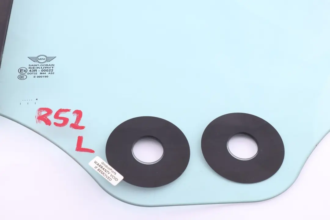 Side Window Glass AS2 Rear Left N/S to Mini Cooper R52 Cabrio with Part number 7111021 Mini Cooper R52 Cabrio Side Window Glass AS2 Rear Left N/S - SKU 7111021 - Part number 7111021