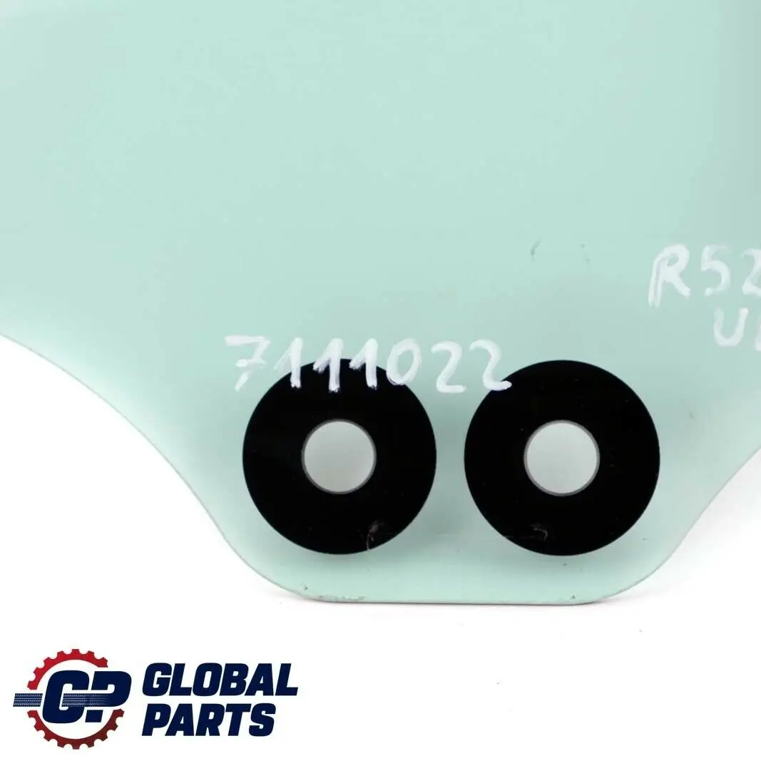 Finestrino Laterale Posteriore Destro Vetro AS2 Verde per Mini R52 Cabrio con numero di parte 7111022 Mini R52 Cabrio Finestrino Laterale Posteriore Destro Vetro AS2 Verde - SKU 7111022 - Numero di parte 7111022