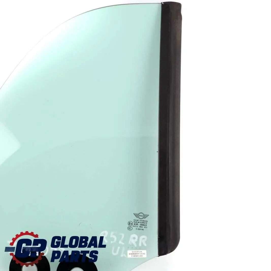 Seitenscheibe Hinten Rechts Glasverglasung AS2 Grün für Mini R52 Cabrio mit Teilenummer 7111022 Mini R52 Cabrio Seitenscheibe Hinten Rechts Glasverglasung AS2 Grün - SKU 7111022 - Teilenummer 7111022