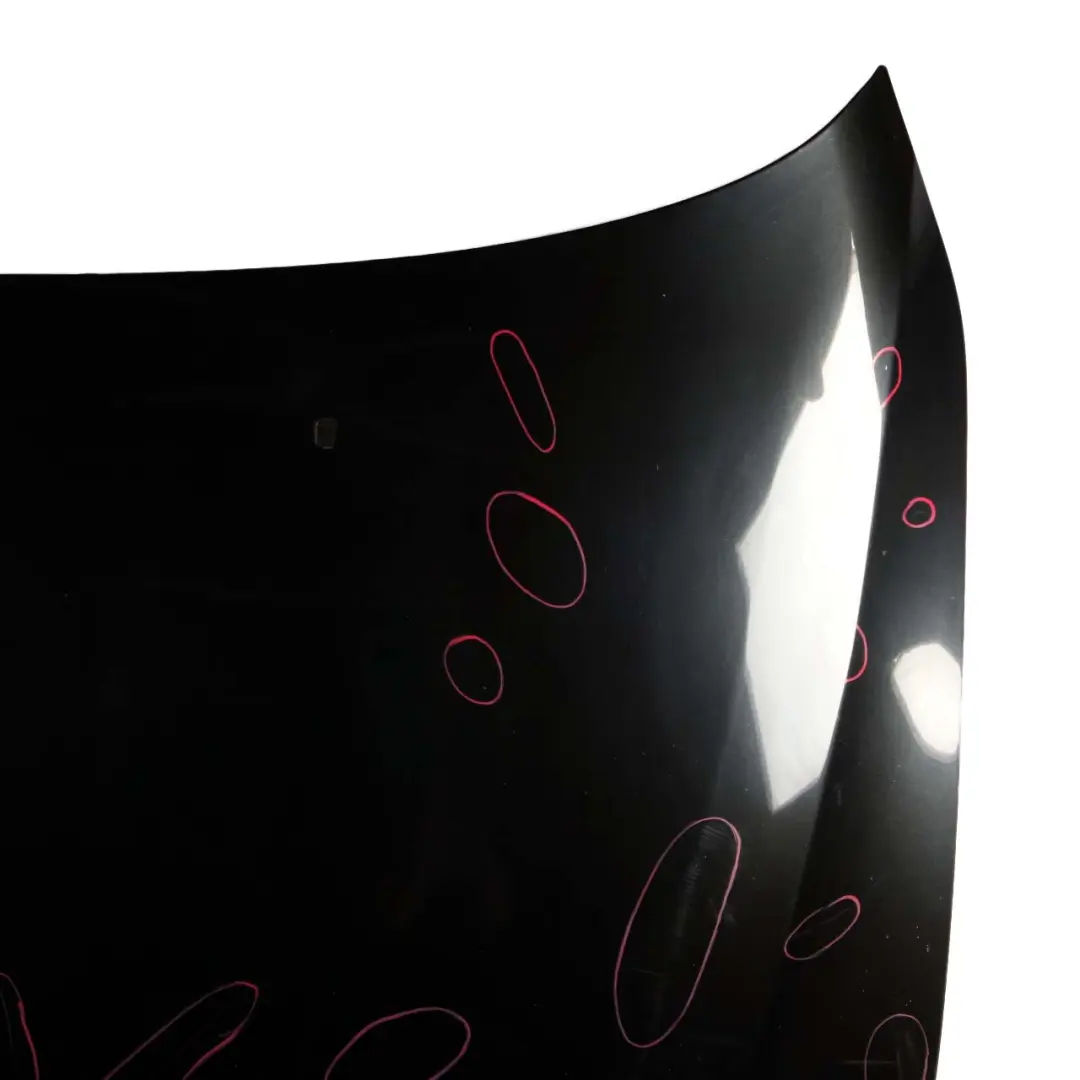 Hood Bonnet BMW E60 E61 Cover Panel Black Sapphire Metallic - 475 to with Part number 7111385 Hood Bonnet BMW E60 E61 Cover Panel Black Sapphire Metallic - 475 - SKU 7111385-BS - Part number 7111385