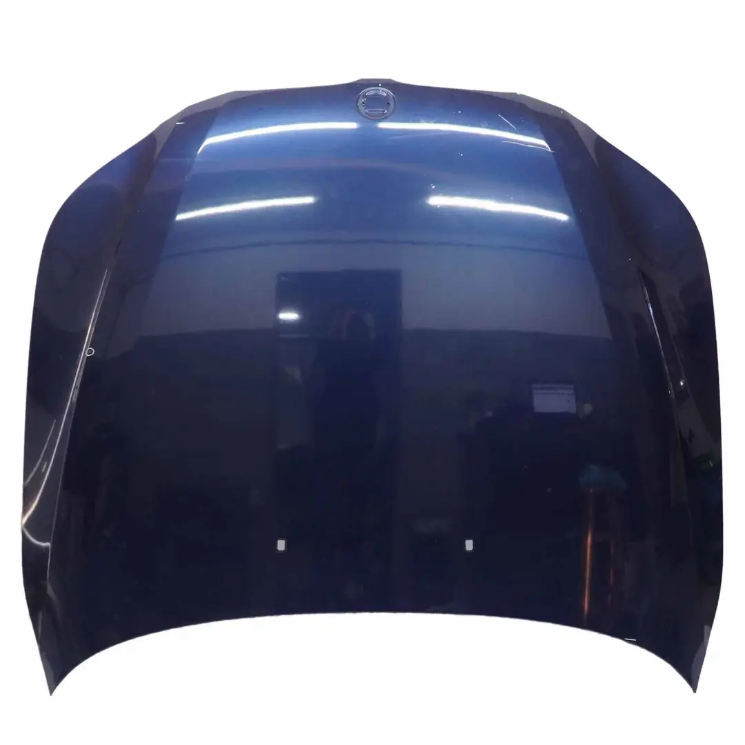 BMW E60 Hood Bonnet Cover Panel Tiefseeblau Deep Sea Blue - A76 - SKU 7111385-DSB - Part number 7111385