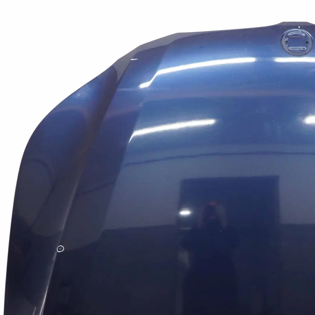 BMW E60 Hood Bonnet Cover Panel Tiefseeblau Deep Sea Blue - A76 - SKU 7111385-DSB - Part number 7111385