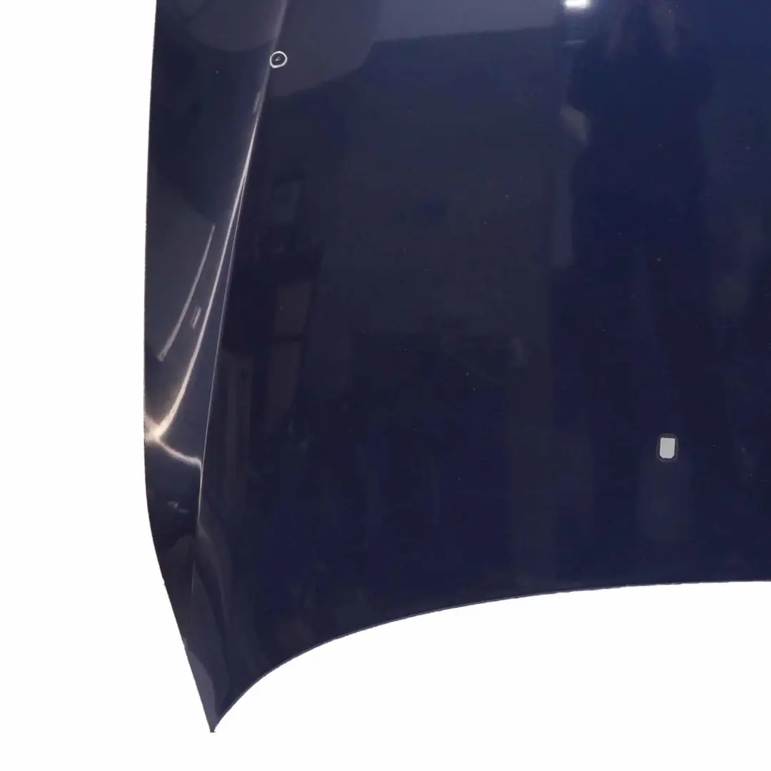 BMW E60 Hood Bonnet Cover Panel Tiefseeblau Deep Sea Blue - A76 - SKU 7111385-DSB - Part number 7111385
