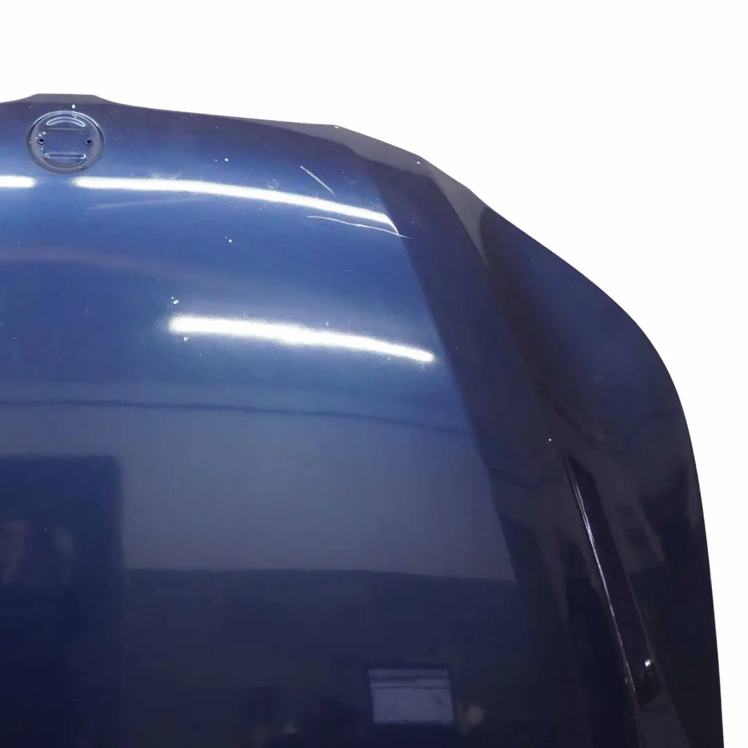 BMW E60 Hood Bonnet Cover Panel Tiefseeblau Deep Sea Blue - A76 - SKU 7111385-DSB - Part number 7111385