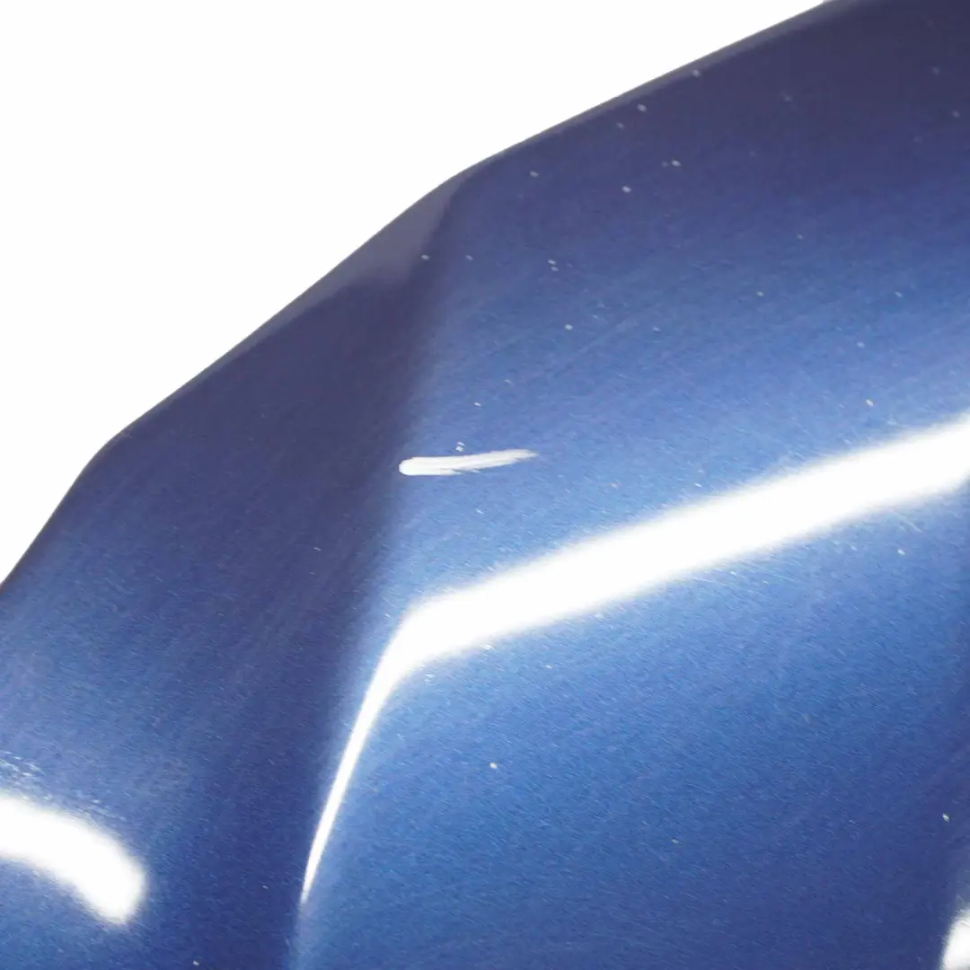 BMW E60 Hood Bonnet Cover Panel Tiefseeblau Deep Sea Blue - A76 - SKU 7111385-DSB - Part number 7111385