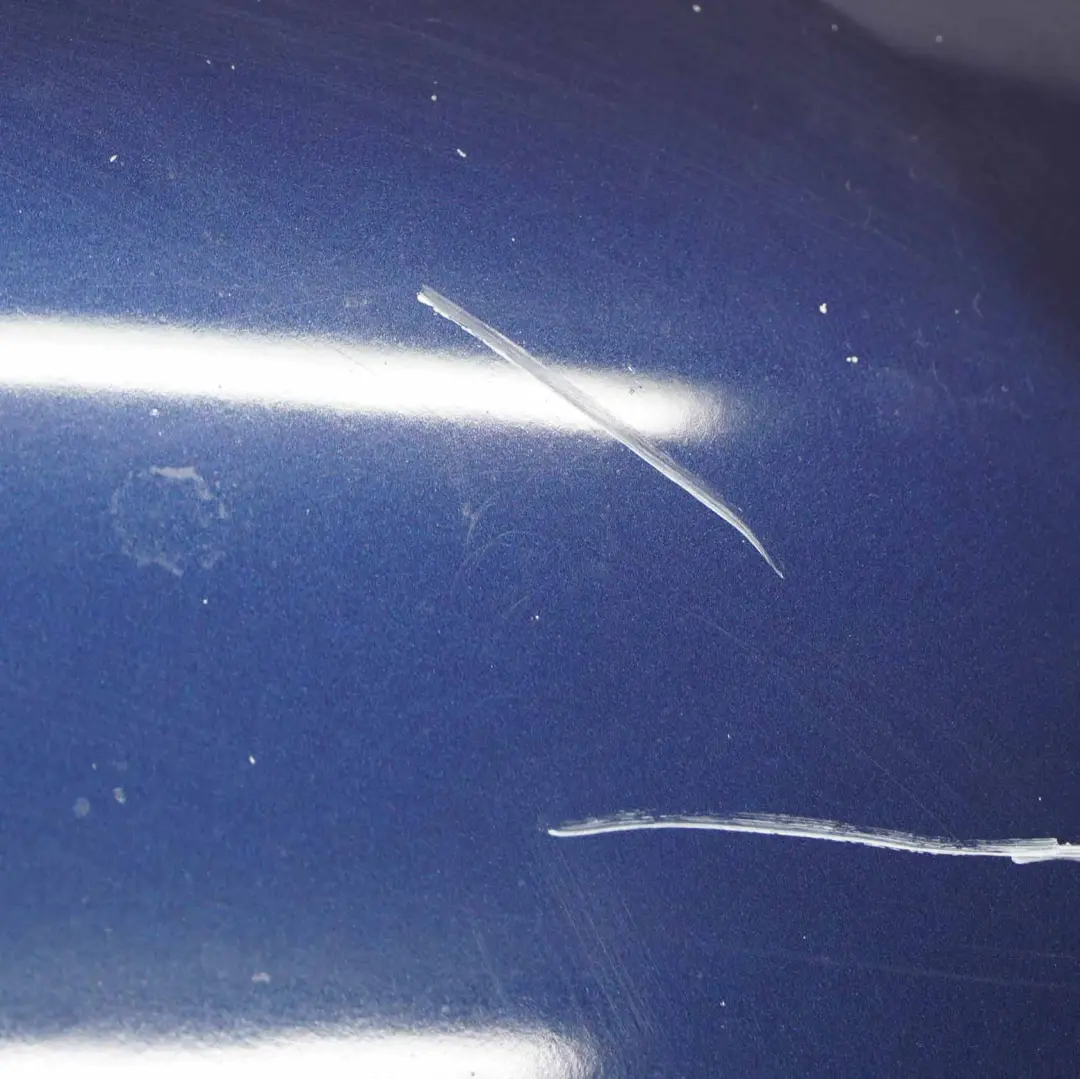 BMW E60 Hood Bonnet Cover Panel Tiefseeblau Deep Sea Blue - A76 - SKU 7111385-DSB - Part number 7111385