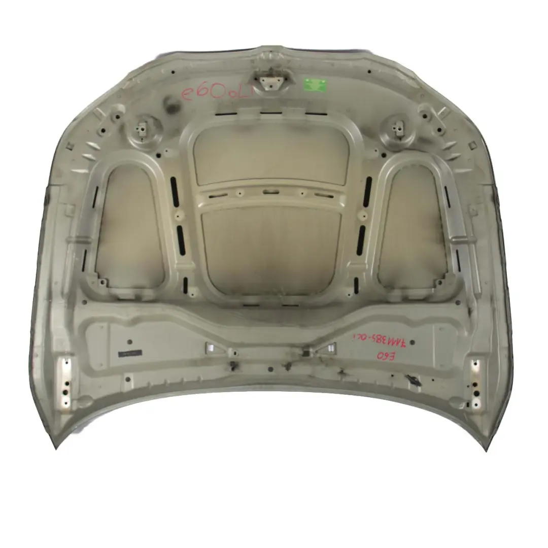 Hood Bonnet Cover Panel Olivin Olivine Green Metallic - 349 to BMW E60 E61 with Part number 7111385 BMW E60 E61 Hood Bonnet Cover Panel Olivin Olivine Green Metallic - 349 - SKU 7111385-OLI - Part number 7111385