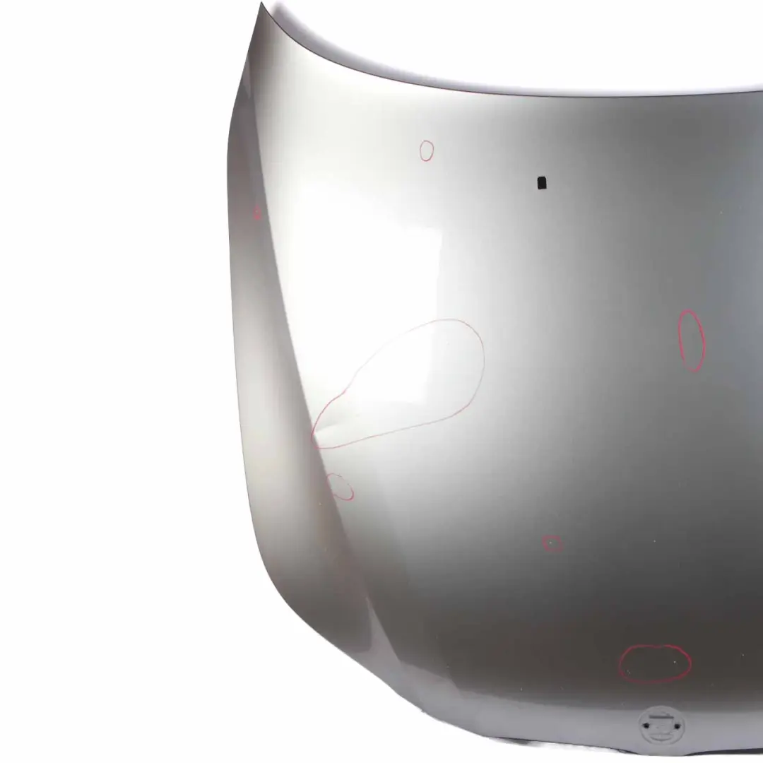  Hood Bonnet BMW E60 E61 Cover Panel Silbergrau Silver Grey Metallic - A08 - SKU 7111385-SBG - Part number 7111385