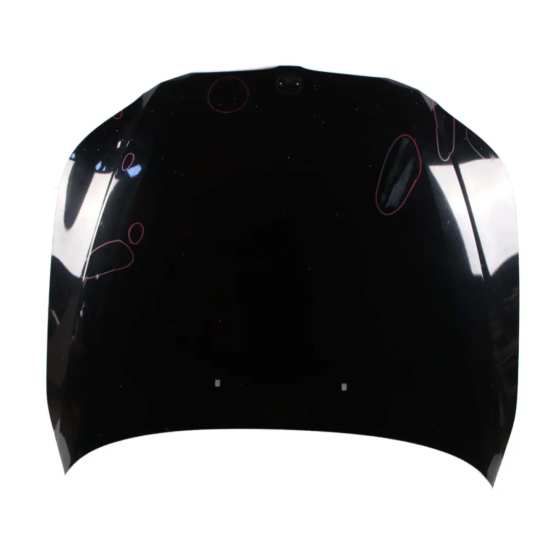 BMW E60 E61 Hood Bonnet Cover Panel Schwarz 2 Black - 668 - SKU 7111385-SCH - Part number 7111385