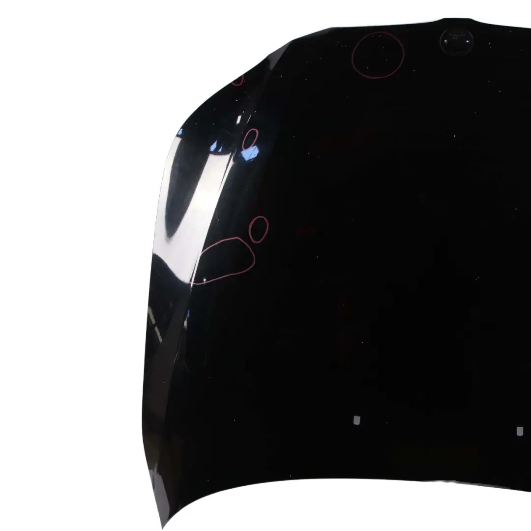 BMW E60 E61 Hood Bonnet Cover Panel Schwarz 2 Black - 668 - SKU 7111385-SCH - Part number 7111385