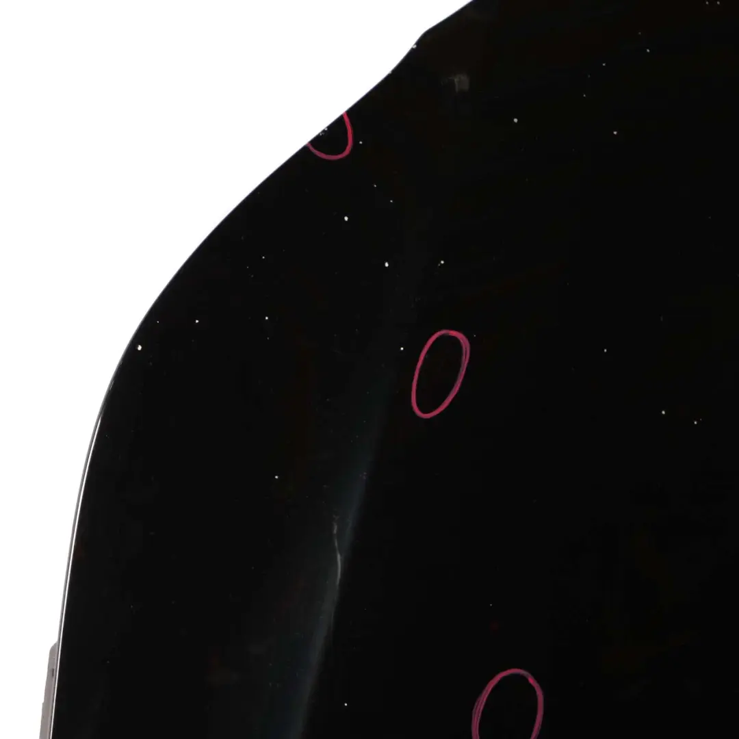 BMW E60 E61 Hood Bonnet Cover Panel Schwarz 2 Black - 668 - SKU 7111385-SCH - Part number 7111385