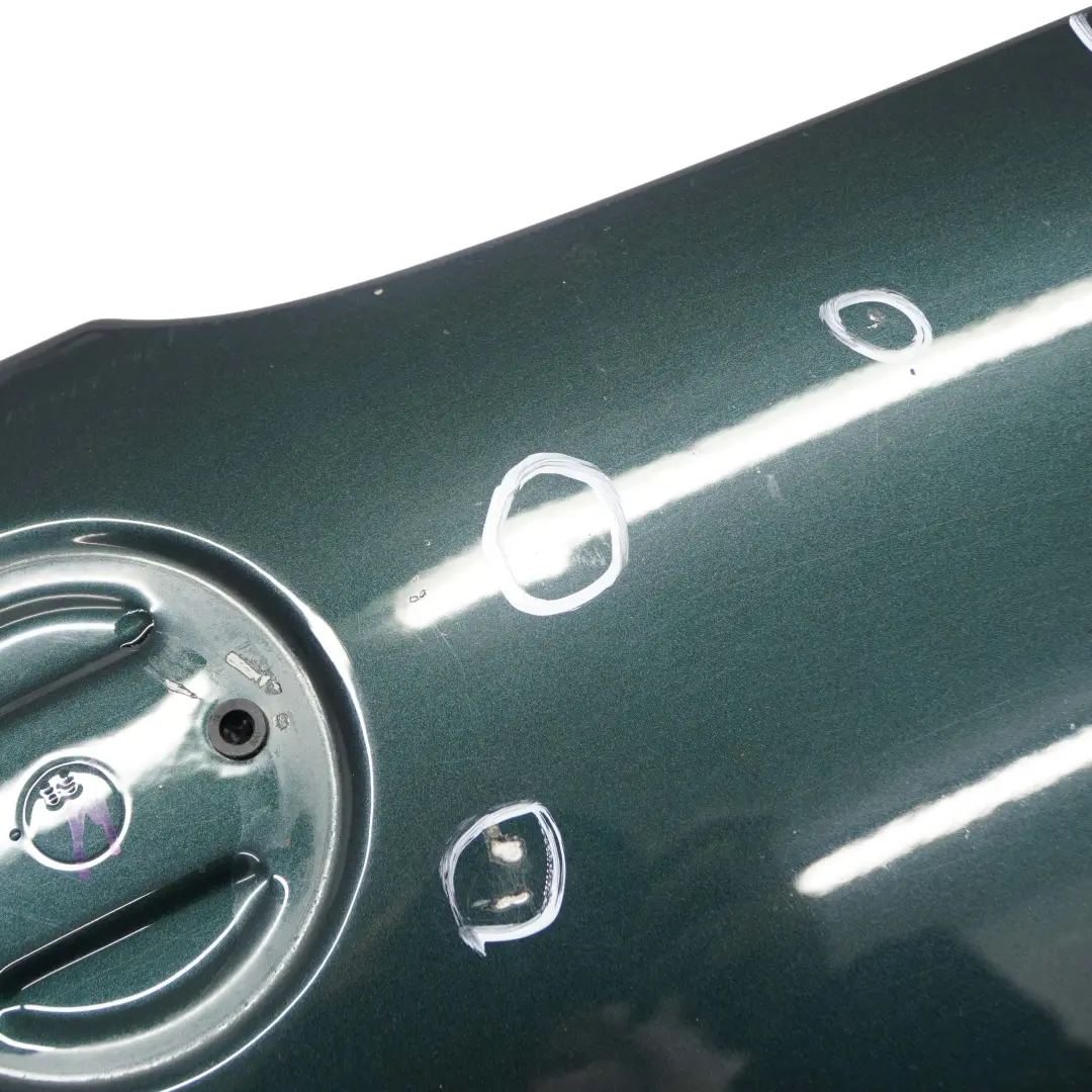 Hood Bonnet Cover Panel Tiefgruen Deep Green Metallic - A43 to BMW 5 E60 with Part number 7111385 BMW 5 E60 Hood Bonnet Cover Panel Tiefgruen Deep Green Metallic - A43 - SKU 7111385-TG - Part number 7111385