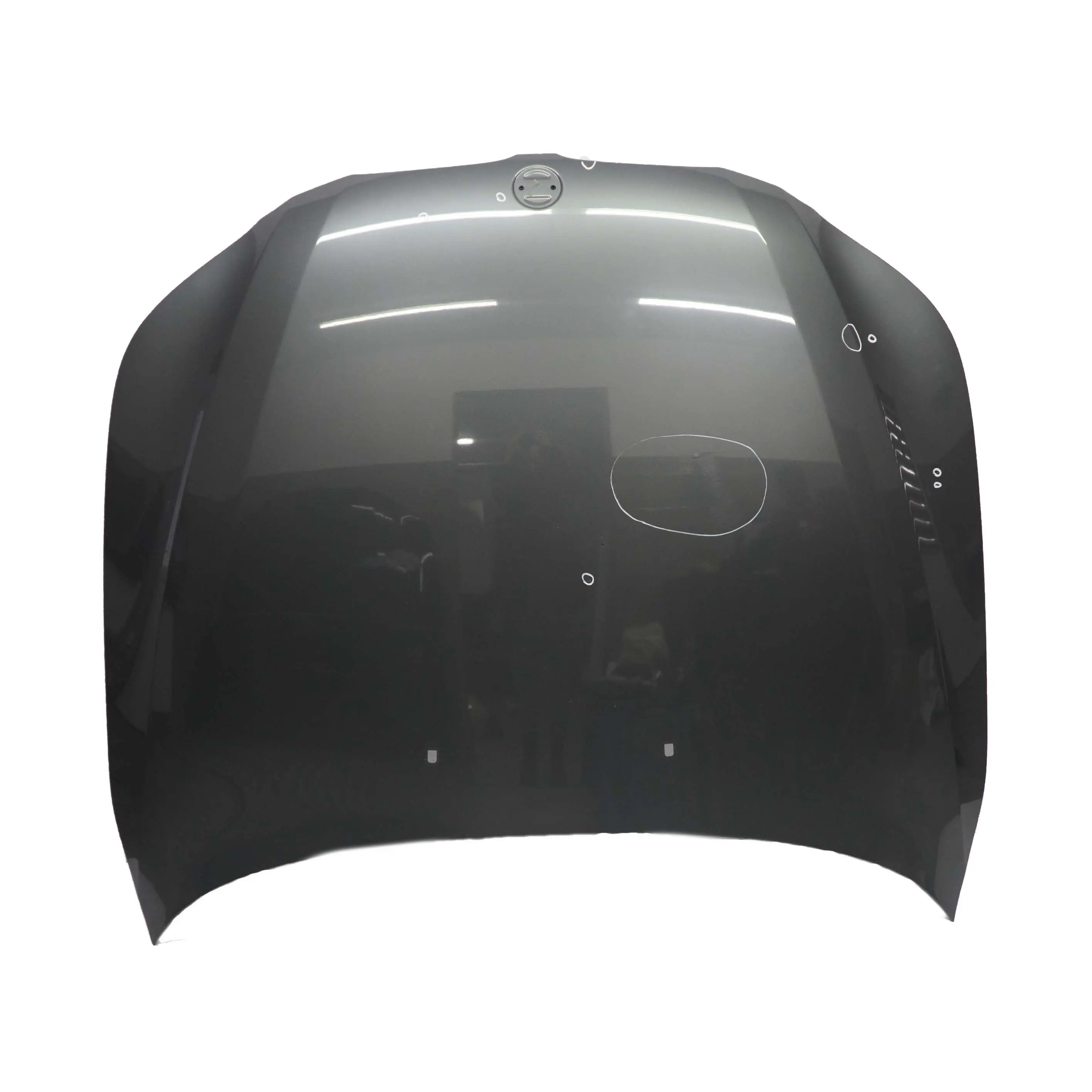 BMW 5 E60 Hood Bonnet Cover Panel Titangrau Grey Metallic - A36