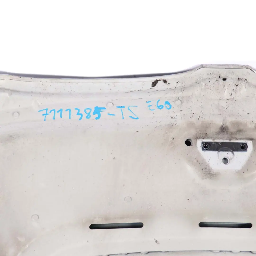 Hood Bonnet Cover Panel Titansilber Titan Silver Metallic - 354 to BMW E60 with Part number 7111385 BMW E60 Hood Bonnet Cover Panel Titansilber Titan Silver Metallic - 354 - SKU 7111385-TS1 - Part number 7111385