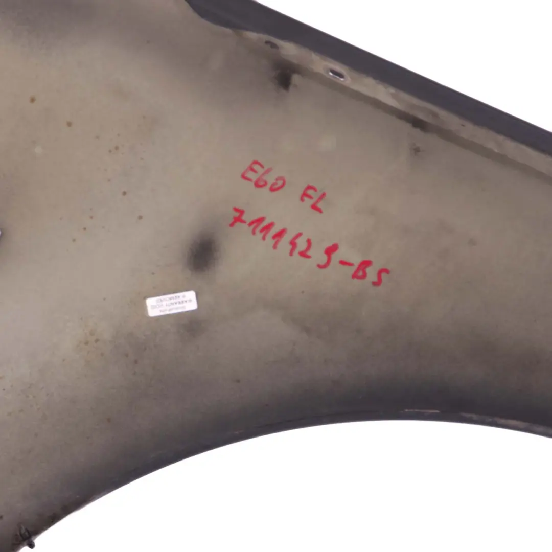 Wing Panel BMW E60 E61 Front Left N/S Side Fender Trim Black Sapphire - 475 to with Part number 7111429 Wing Panel BMW E60 E61 Front Left N/S Side Fender Trim Black Sapphire - 475 - SKU 7111429-BS2 - Part number 7111429