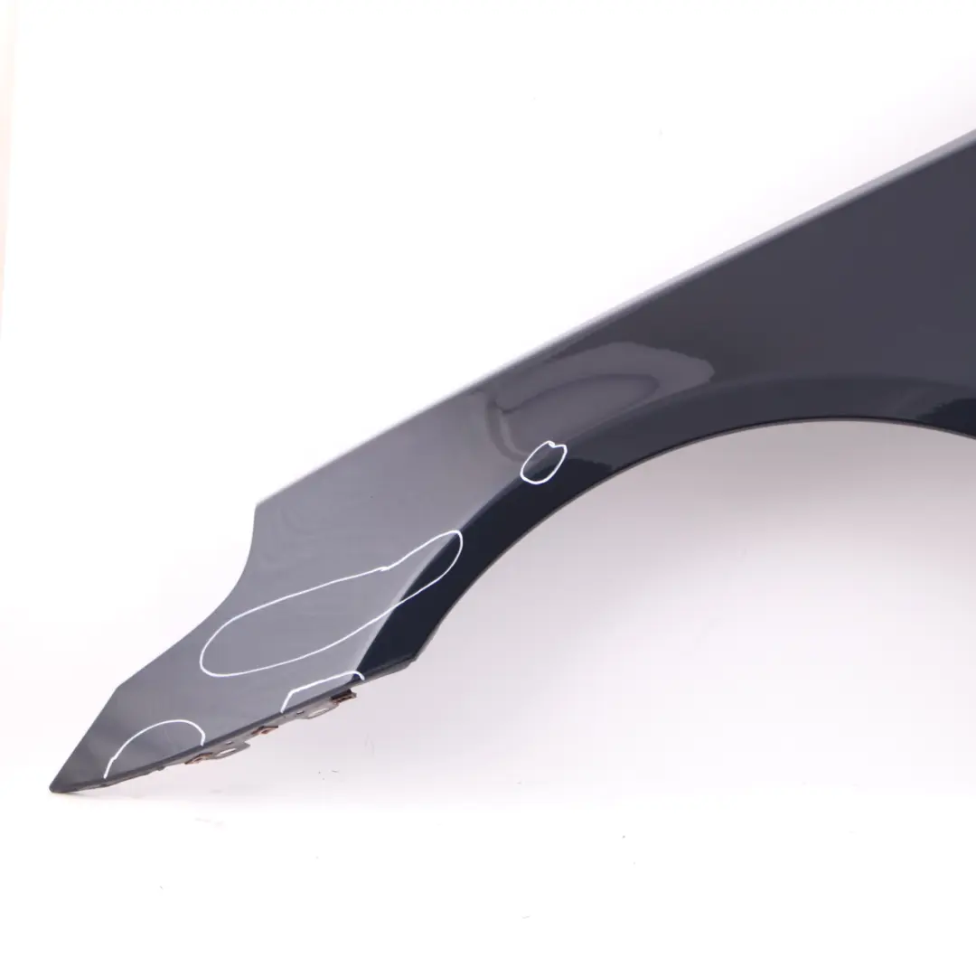 BMW E60 E61 Pannello Laterale Parafango Anteriore Sinistro Monacoblau Blue - A35 - SKU 7111429-MB2 - Numero di parte 7111429